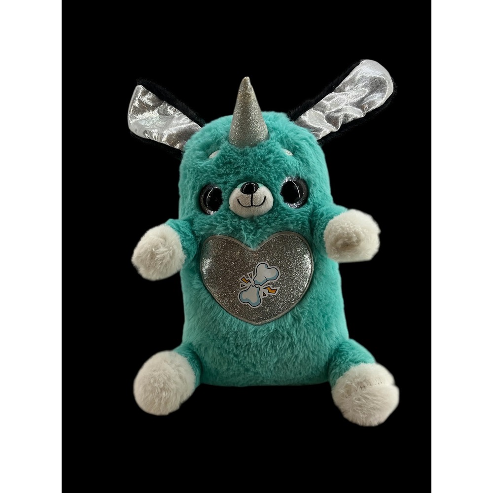 Zuru Rainbocorns Puppycorn Kids 9in Teal Silver‎ Good Plush Dog Unicorn Wings